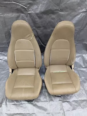 99-00 Mazda Miata Tan Leather Seats / Pair Set OEM USED 1999-2000 00NBPT • $399.95