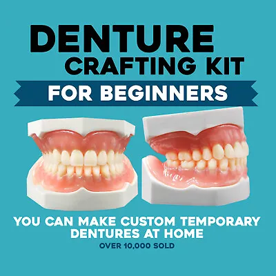 $98 • Buy DIY Denture Kit For Beginners - Home Made Dentures, Made Easy