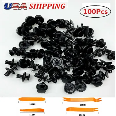 $6.11 • Buy 100 Pcs For #90467-07211 Toyota/ Lexus Engine Cover Grille Bumper Retainer Clips