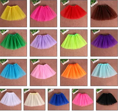 £3.99 • Buy 4-6 YRS Girls Kids Tutu Skirt Fancy Dress Ballet Dance Photo Prop Costume Party