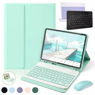 Bluetooth Keyboard Mouse Smart Case For IPad 10th/9/8/7/6/5 Gen Air 5/4/3 Pro 11 • £11.99