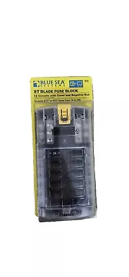 Blue Sea 5026 ST Blade Fuse Block Marine Boat ATO ATC 12 Circuits W/cover • $95