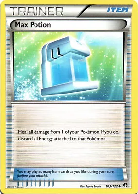 X4 Max Potion - 103/122 - Uncommon Pokemon XY Breakpoint M/NM English • $1.76