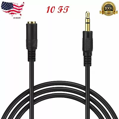 $3.75 • Buy  10FT 3M 3.5mm Audio Stereo Cable M/F Extension 1/8  Cord Mini Jack Headphone 