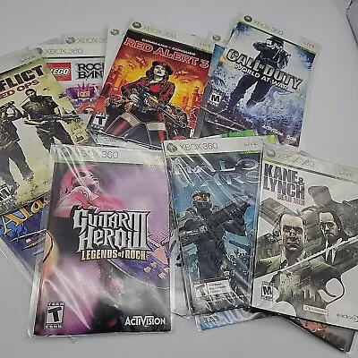 XBOX 360 Used Original Game Manuals Choose From Selection • $1.50