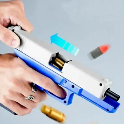 £4.26 • Buy Kids Soldier Games Toy Gun Soft Foam Bullet Pistol Cartridge Ejection Blaster