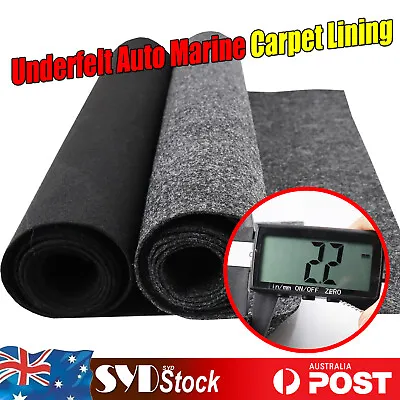 $245.99 • Buy 2.2mm Thick Felt Marine Car Carpet Underfelt Underlay UTE Bed Trunk Liner Remedy