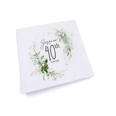 Personalised 40th Birthday Photo Album Gift With Botanical Design UV-911 • £15.49