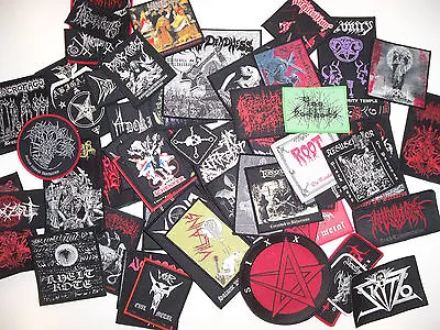 LOTS OF 4 WOVEN DIE-HARD METAL PATCHES 110 Designs (Nuclear War Now) • $20.99
