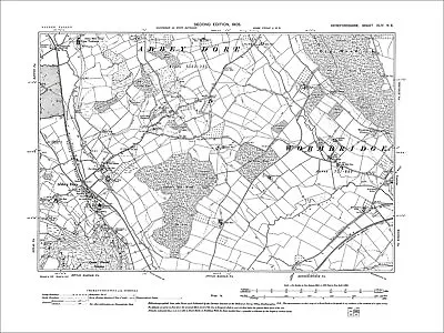 Abbey Dore Old Map Herefordshire 1905: 44NE • £18.99