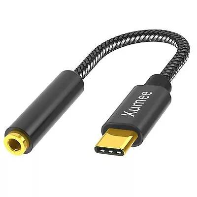 USB C To 3.5mm Headphone Adapter - USB Type C To AUX Audio Jack Hi-Res DAC Do... • $16.67