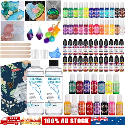 Epoxy Resin 1:1 Ultra Clear Casting Craft Colorant Dye Alcohol Based Pigment Kit • $59.99