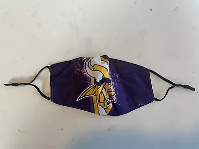 Minnesota Vikings Purple Face Mask With Pocket For Filter And Adjustable Straps • $4