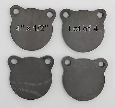 Lot Of 4 AR500 Steel Targets - 4  X 1/2  Thick • $27.95