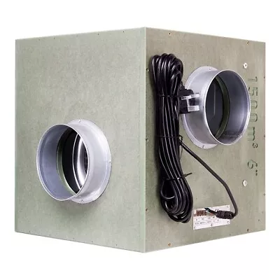 Acoustic Box Fan 6 8 10 12 Wooden MDF Hydroponics Ventilation Vortex Grow Room • £179