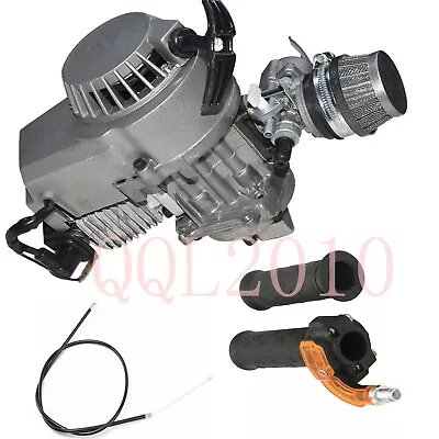 43cc 49cc 47cc Engine Motor+7/8“ 22mm Throttle Grips+115mm 800mm Throttle Cable • $127.49