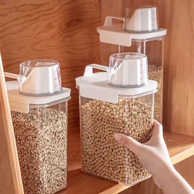 Bulk Food Storage Container Cereal Dispenser Rice Flour Food Tank Dispenser Box • £8.95