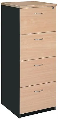 Filing Cabinet 4 Drawer Office File Storage Unit Filing System Office Furniture • $420