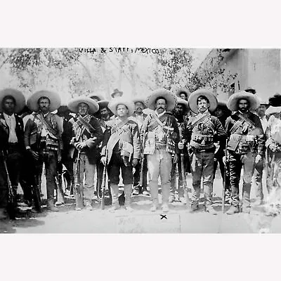 Pancho Villa And His Staff; Custom Printed Photographic Poster • $39.99