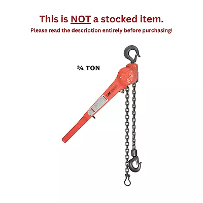 Cmco Series 640 Puller Lever Hoist - 3/4 Ton Capacity - 5 Ft Lift • $775