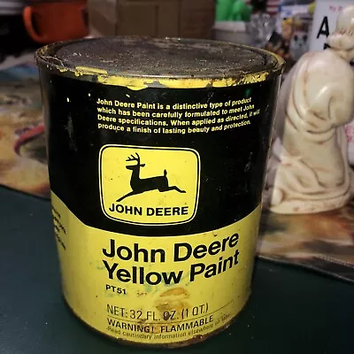 Vintage John Deere Yellow Paint PT51 Quart • $17.99