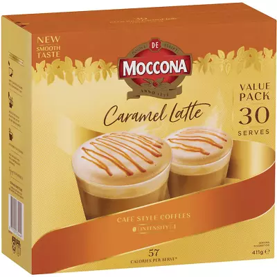 Moccona Caramel Latte Coffee Sachets 30 Pack • $14.15