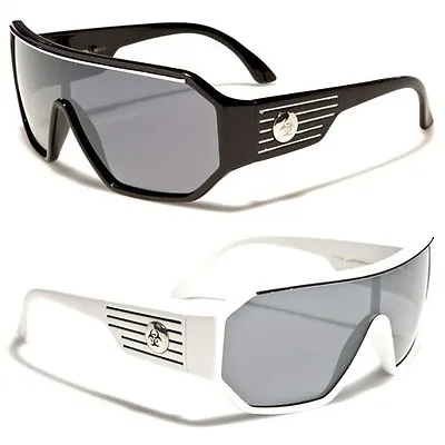 Retro Oversized Wrap Biohazard Shield Mens Fashion Sunglasses • $7.99