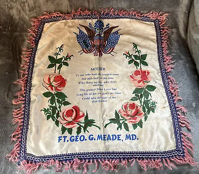 Vintage Fort George G Meade Maryland Mother Pillow Sham • $29.99