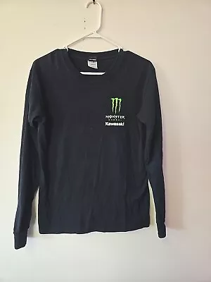 Monster Energy Kawaski Long Sleeve Shirt Small AMA Motocross • $22.99