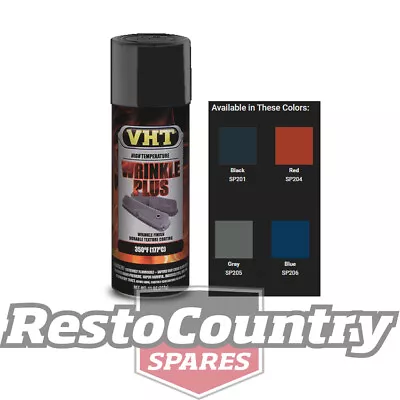 VHT High Temperature Spray Paint WRINKLE PLUS BLACK Dash Firewall Cover Shifters • $19.99