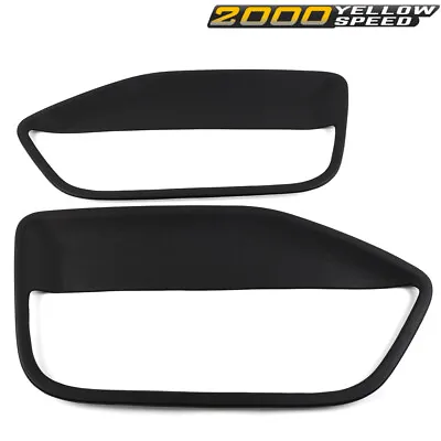 2PC Front Door Panel Insert Card Cover Kit Fit For 05-09 Ford Mustang-Black New • $36.18