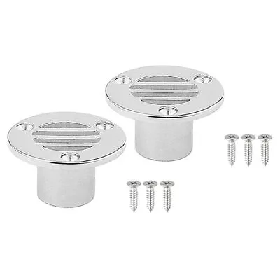 $13.20 • Buy 2PCS Compact Marine Boat Yacht Floor Deck Drain Scupper Stainless Steel Durable