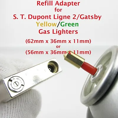 $25.86 • Buy St Dupont Lighter Yellow Gold & Green Refill Gas Cap Adapter Line 2 / Gatsby Hq