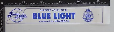 Vintage Victoria Police Kambrook Support Your Local Blue Light Disco Sticker • $19