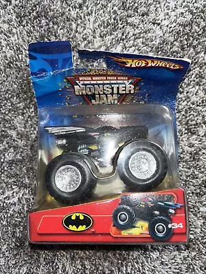 Hot Wheels Monster Jam Monster Truck DC Comics Batman Batmobile 1:64 Scale • $19.80