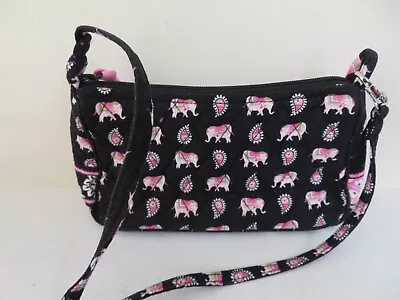 Vera Bradley Small Crossbody Amy Purse In Pink Elephants Pattern • $15