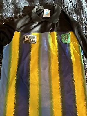 Sporting Lisbon Match Used Worn Shirt Jersey Portugal Vintage • $160