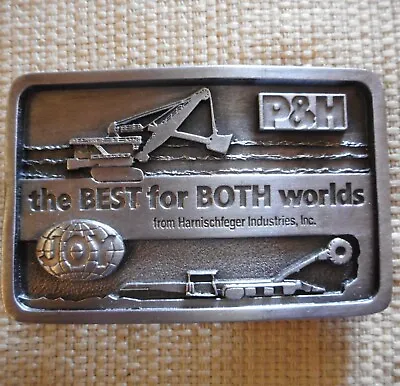 Vintage JOY ~ P&H Harnischfeger Coal Mining Continuous Miner Heavy Belt Buckle • $19.50