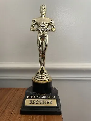 World's Greatest Brother Modern Victory Trophy Achievement Award For Siblings • $10