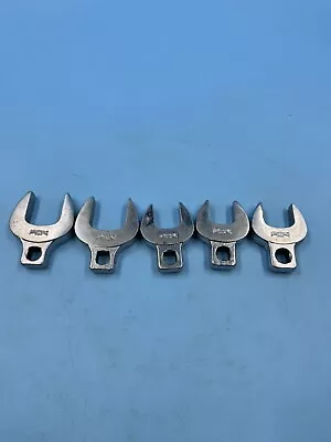 ARMSTRONG Tools USA 5pc SAE 1/2”Dr. Open-End Crowfoot Wrench Set 1 1/16”- 1 1/2” • $129.99