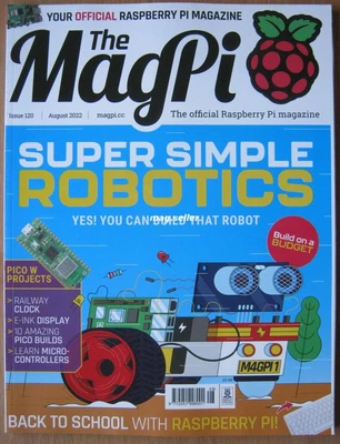 £5.99 • Buy The MagPi August 2022 Raspberry Pi Simple Robotics Pico Railway Clock Psion 5MX