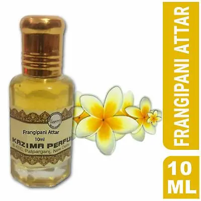 £8.22 • Buy KAZIMA Frangipani Attar Perfume For Unisex- Pure Natural Undiluted Non-Alcoholic