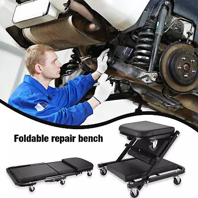  2 In 1 Car Creeper Seat Mechanic Rolling Chair Folding Creeper Work Stool  • $160.59