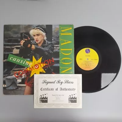 Madonna Signed Maxi Vinyl Single 1987 Causing Commotion 0-20762 Sire COA -CP • £34.33