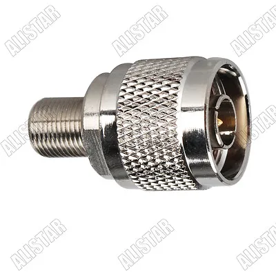 N Male Plug To F Female Jack RF Connector Adapter Straight Nickelplated N-F Type • $1.78