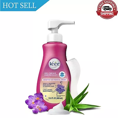 Hair Remover Veet Gel Hair Removal Cream Sensitive 13.5 Ounce Sensitive Fo... • $14.87