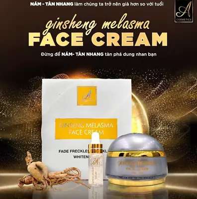 1 Combo Ginseng Melasma: 1x Face Cream Gift And 1x Serum - Anti-Melasma Tri Nam • $33.59