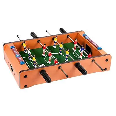 Solid Table Top Football Game Kids Non-slip Grip Handle Player Foosball Game • £11.99