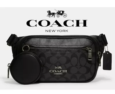 Coach Elias Belt Bag In Signature Canvas • $150