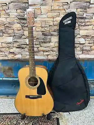 $250 • Buy Fender DG8S NAT Acoustic Guitar 6-String 2008 Natural Gloss Finish W/ Gig Bag